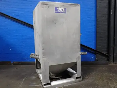 Tote 42" X 46" X 58" Id Aluminum Hopper