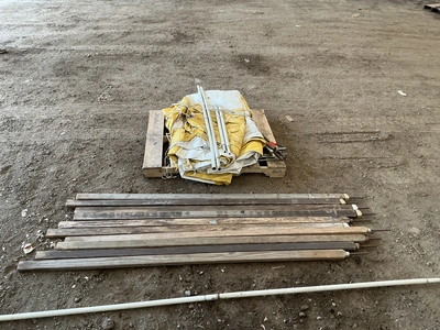 Used ANCOR 20X30 STAKE POLE YELLOW & WHITE COMPLETE TENT Party/Banquet Supplies Michigan US | Miedema Asset Management Group #1761441