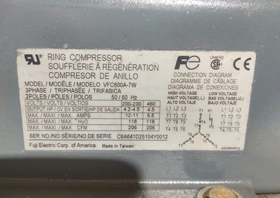USED Fuji VFC600A-7W