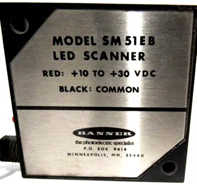 NEW BANNER ENGINEERING SM51EB LED SCANNER