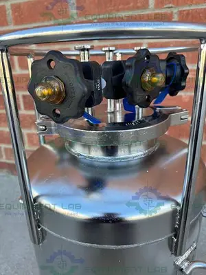 USED ALLOY PRODUCTS 10 LITER STAINLESS STEEL PROCESS / PRESSURE VESSEL 40 PSI