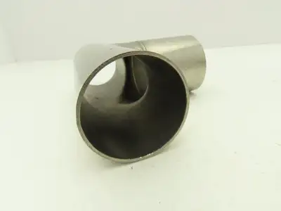 2" OD Tee Butt Weld Adapter Stainless Steel Tumble Finish A = 3 Lot of 3