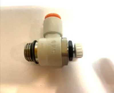 USED SMC FLOW CONTROL ELBOW FITTING