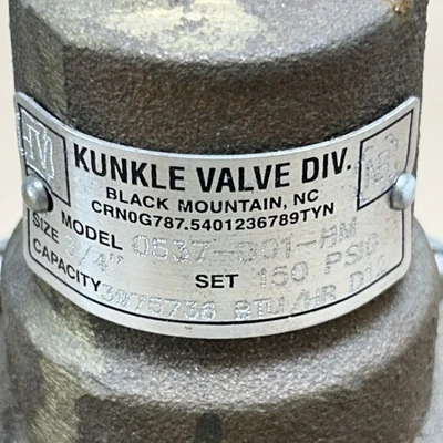 USED Kunkle 0537-D01-HM0100