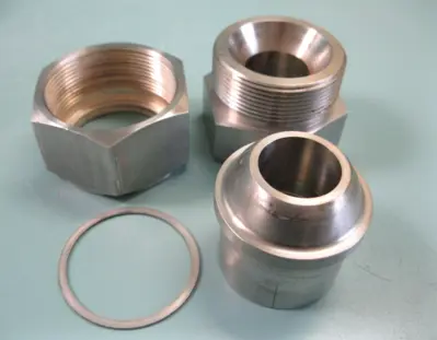 Lot (5) Complete 1" Cajon & Swagelok Stainless Union Fittings w (1) Partial G19