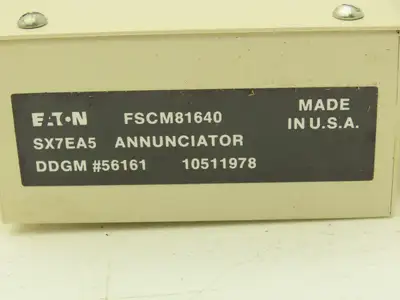 Eaton FSCM81640 Annunciator Panel Indicator Display Oil/Air Filter/Fire W/ Alarm