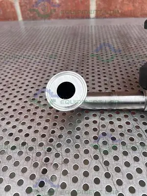 USED ITT PURE FLO 1-316L-SFV5-CWP150 DIAPHRAGM VALVE W/ 1" SANITARY FITTING