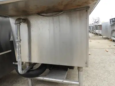 Used Duke Used 3 Compartment Stainless Steel Commercial Sink with Twist Drains and X-Stream Wash - SS18 Sinks Illinois US | Falcon Restaurant Supply #1376484