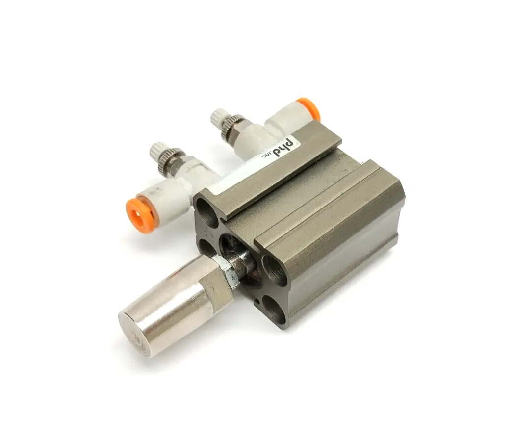 CRS2U12X1/2-BB-T22, CRS2U 12X1/2-BB-T22, CRS2U 12 X 1/2-BB-T22 | PHD CRS2U12X1/2-BB-T22 Compact Pneumatic Cylinder 0.47" Bore 0.50" Stroke - Used