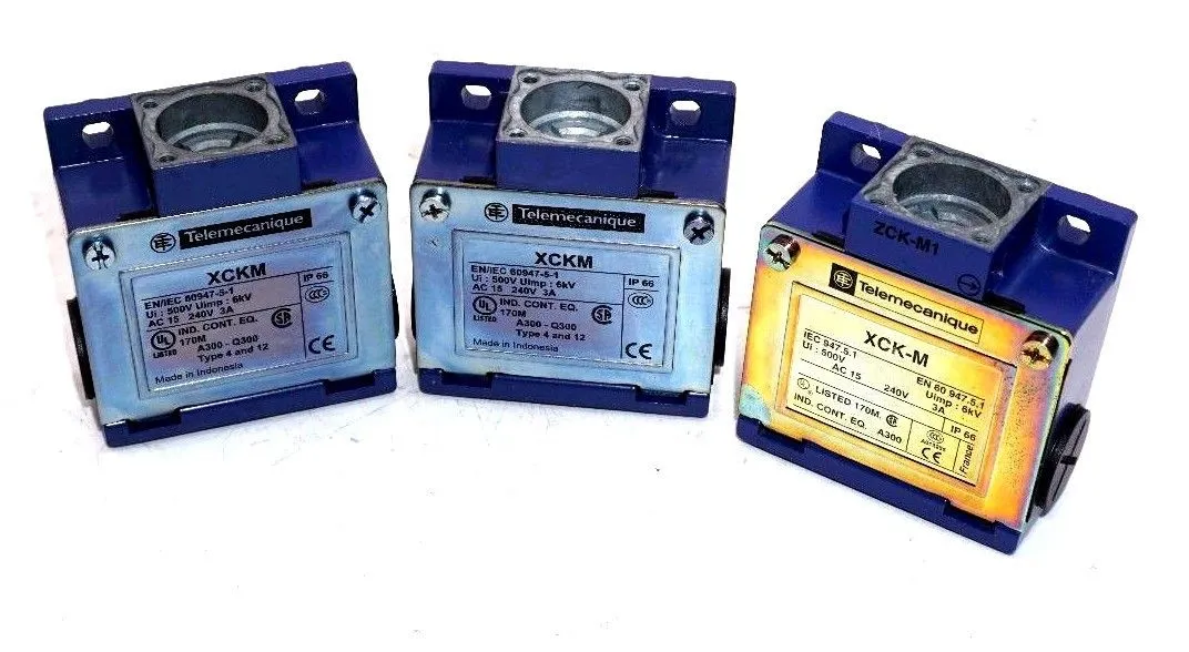 3 NEW TELEMECANIQUE XCK-M LIMIT SWITCHES XCKM