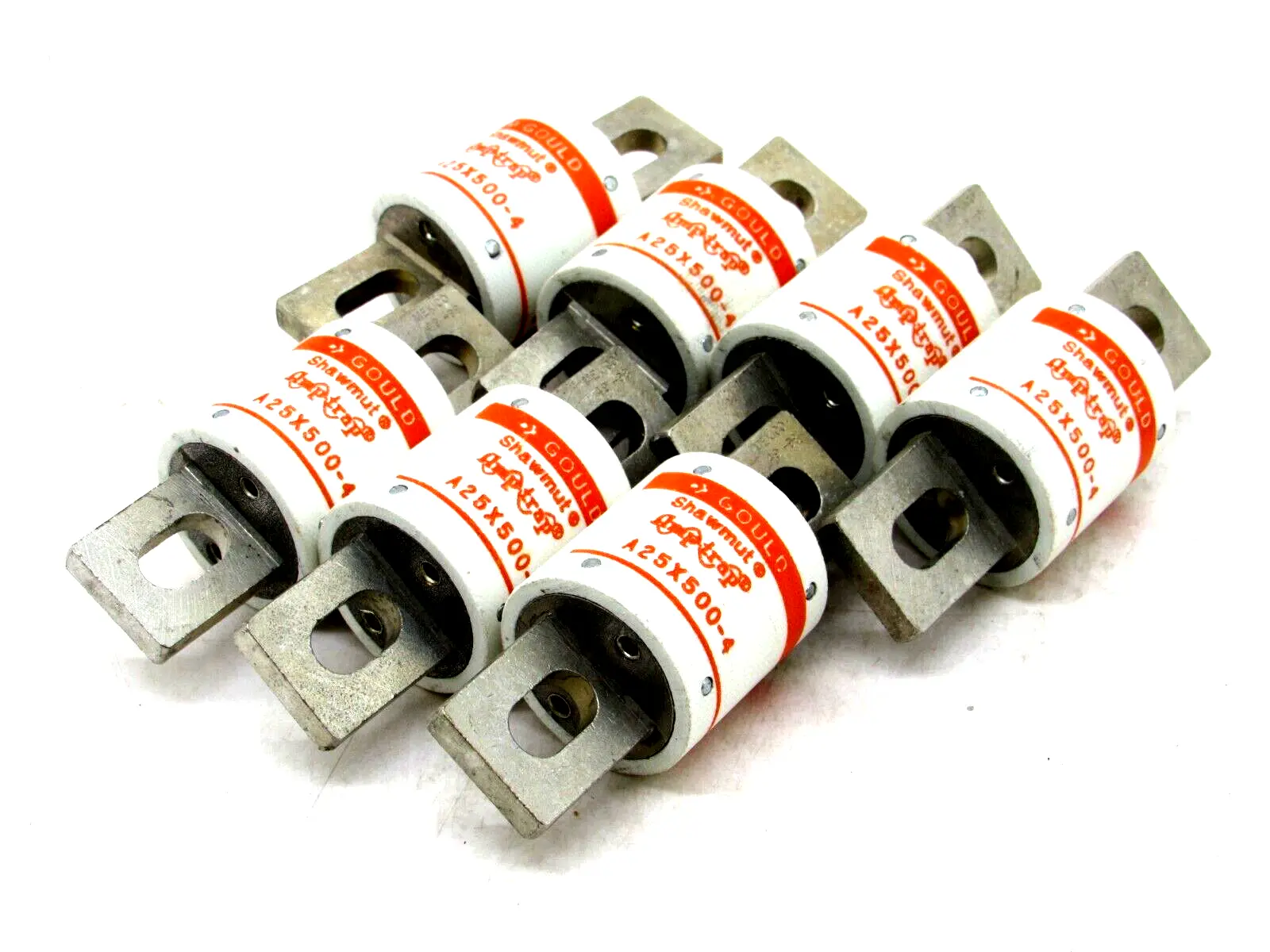NEW LOT OF 7 SHAWMUT A25X500 FUSE 500A A25X500-4