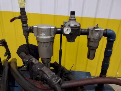 20 TON AIRAM PNEUMATIC 4 POST CUTOFF PRESS: YOBRO #24842