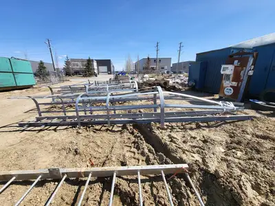 18.5ft. Steel Caged Ladder