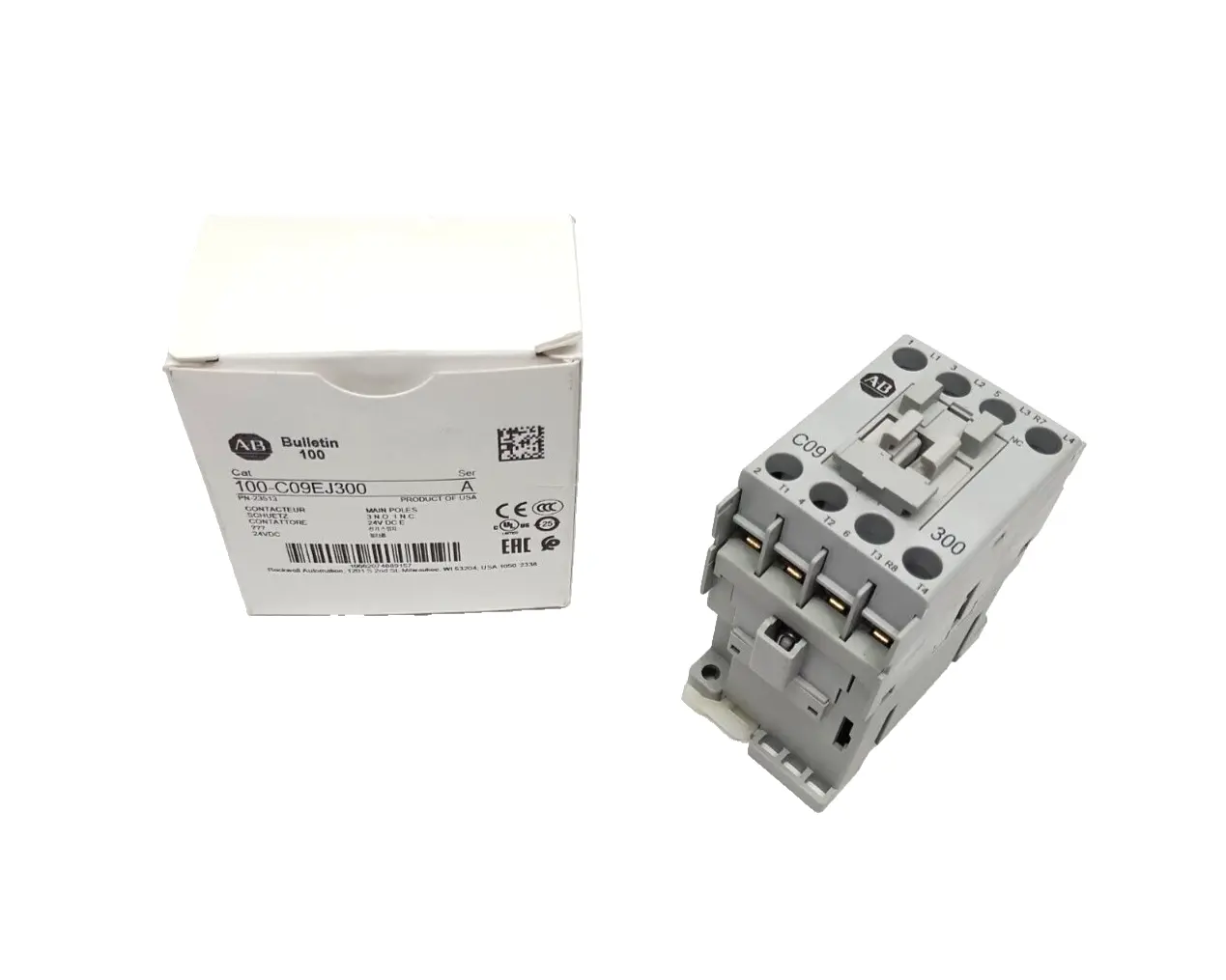 100-C09EJ300 | Allen Bradley  Ser. A Contactor, 9A 3P 24VDC - New