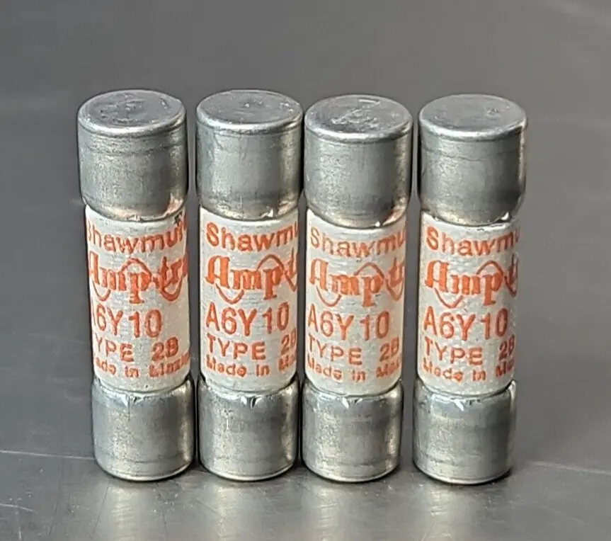 Gould shawmut A6Y10 Fuse Amp-trap Type 1 Current Limiting. Lot of4. Loc4D18