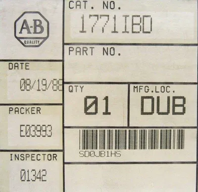 NEW ALLEN BRADLEY 1771-IBD INPUT MODULE 1771IBD