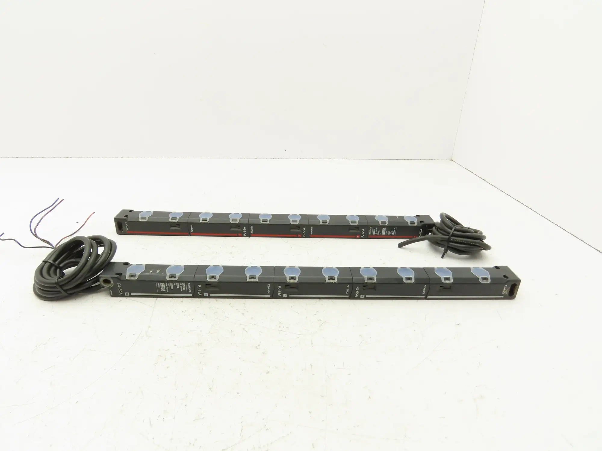 Keyence PJ-55A PJ-50A Light Curtain Sensor Transmitter And Receiver Set 12-24VDC