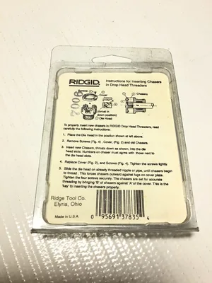 Ridgid 37835 12-R Alloy Pipe Dies 1″ NPT 11-1/2 TPI-RH