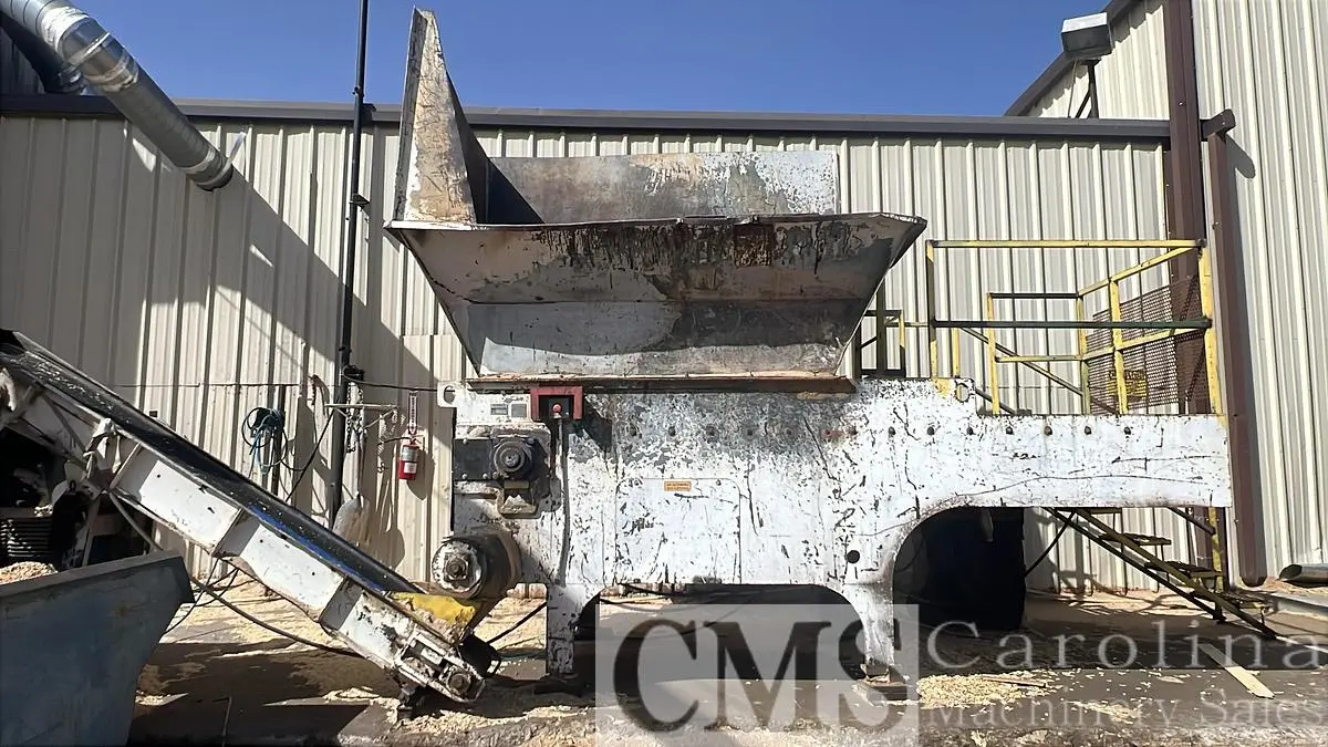 USED CRESSWOOD HF60 HOPPER FED WOOD GRINDER