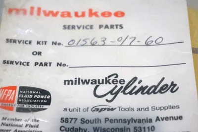 NEW MILWAUKEE 01563-0/7-60 SERVICE KIT 15630760