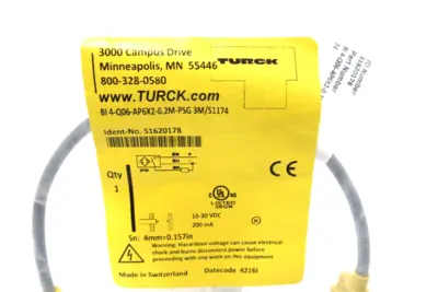 NEW TURCK BI 4-Q06-AP6X2-0.2M-PSG 3M/S1174 SENSOR S1620178
