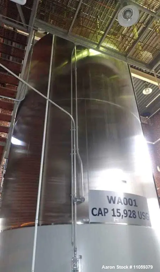 Used Paul Mueller Company, 15,700 Gallon Food Grade Storage Tank
