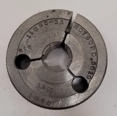 USED HANSON & WHITNEY THREAD RING GAUGES
