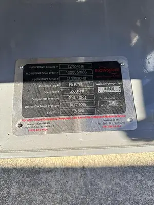 USED 2020 FLOWSERVE LPHR 25007 AB AHF 4B 4