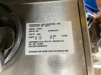 Used Marshall Used Marshall 175401 36" ThermoGlo Heated Warming Holding Stainless Steel Wall Mounted Shelf 120V Heated Cabinets & Displays Illinois US | Falcon Restaurant Supply #1376433