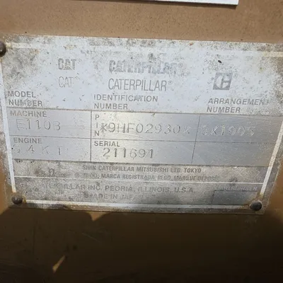 CATERPILLAR E110B Excavator | Iron Listing (25)