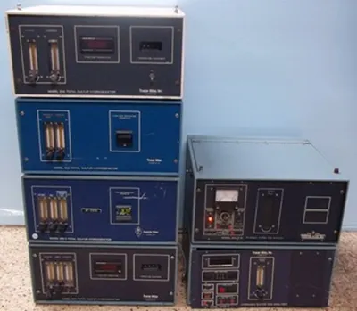 Used ATLAS 856 TOTAL SULFUR HYDROGENATOR Gas Analyzers Texas US | Bamko Surplus Process Equipment #932554