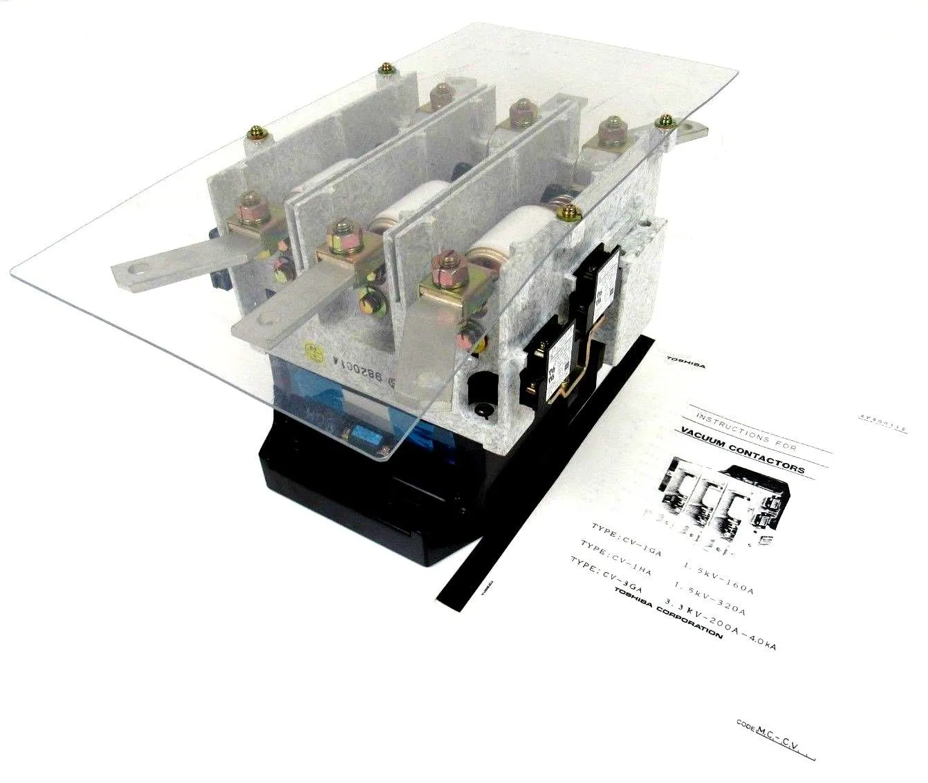 NEW TOSHIBA CV-3GA VACUUM CONTACTOR CV3GA 9820014 AC3.3KV-200A-4KA
