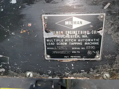 Used MILMAN ENGINEERING LT250U Tappers Ohio US | HGR 24 #1515794