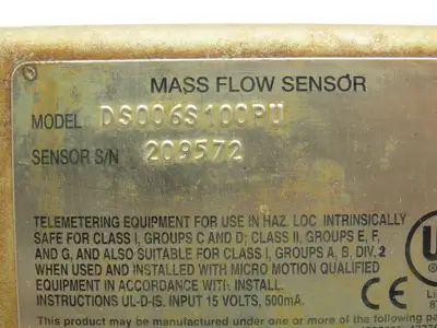 Used MICRO MOTION _UNKNOWN_ Miscellaneous MRO | Arrow Industrial #659440