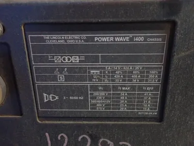 USED LINCOLN ELECTRIC POWER WAVE I400
