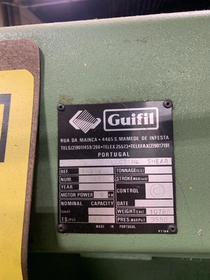 Used 1900 GUIFIL GHE 630 Power Squaring Shears (Inch) Illinois US | Revelation Machinery #1362745