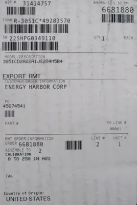 NEW EMERSON 3051CD2A22A1JS2Q4M5B4 TRANSMITTER 6681880 1199WAC40ARTW40DAA1GK