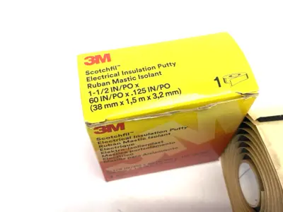 New | in-Stock 3M Electrical Insulation Putty, 1-1/2 in x 60 in, Black Electrical Fittings Michigan US | Maverick Industrial Sales #1502520