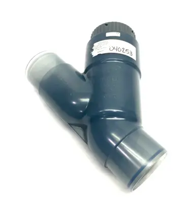 USED GEORG FISCHER ANGLE SEAT 3" CHECK VALVE TYPE 304 PVC-U DN80 PN10 EPDM