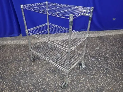 Uline 3 Shelves Wire Cart