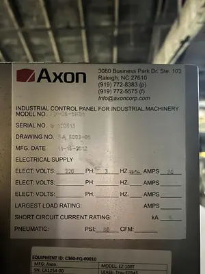 Axon Heat Shrink Tunnel EZ-36 with EZ-100 Shrink Sleeve Applicator