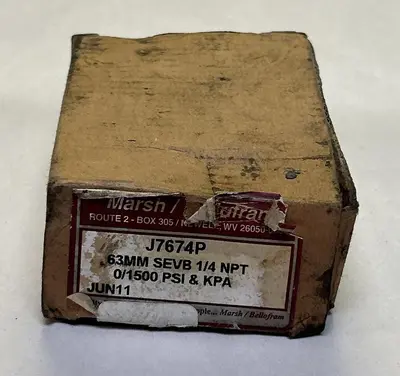 New | in-Stock MARSH J7674P Universal Pressure Meters | Surplus Asset Holdings #1219499