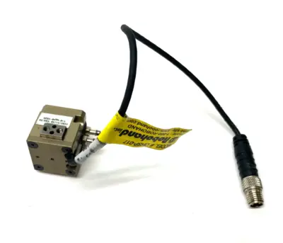 USED DESTACO PNEUMATIC 2-JAW PARALLEL GRIPPER W/ OHSP-017 SENSOR SWITCH