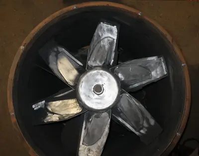 SPC8130  Blower axial blower 30" dia. 2 hp, CS, butterfly style rain lid