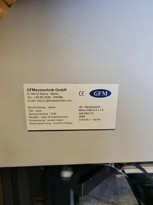 USED 2008 GFMESSTECHNIK MIKROCAD 1.8 X 2.4
