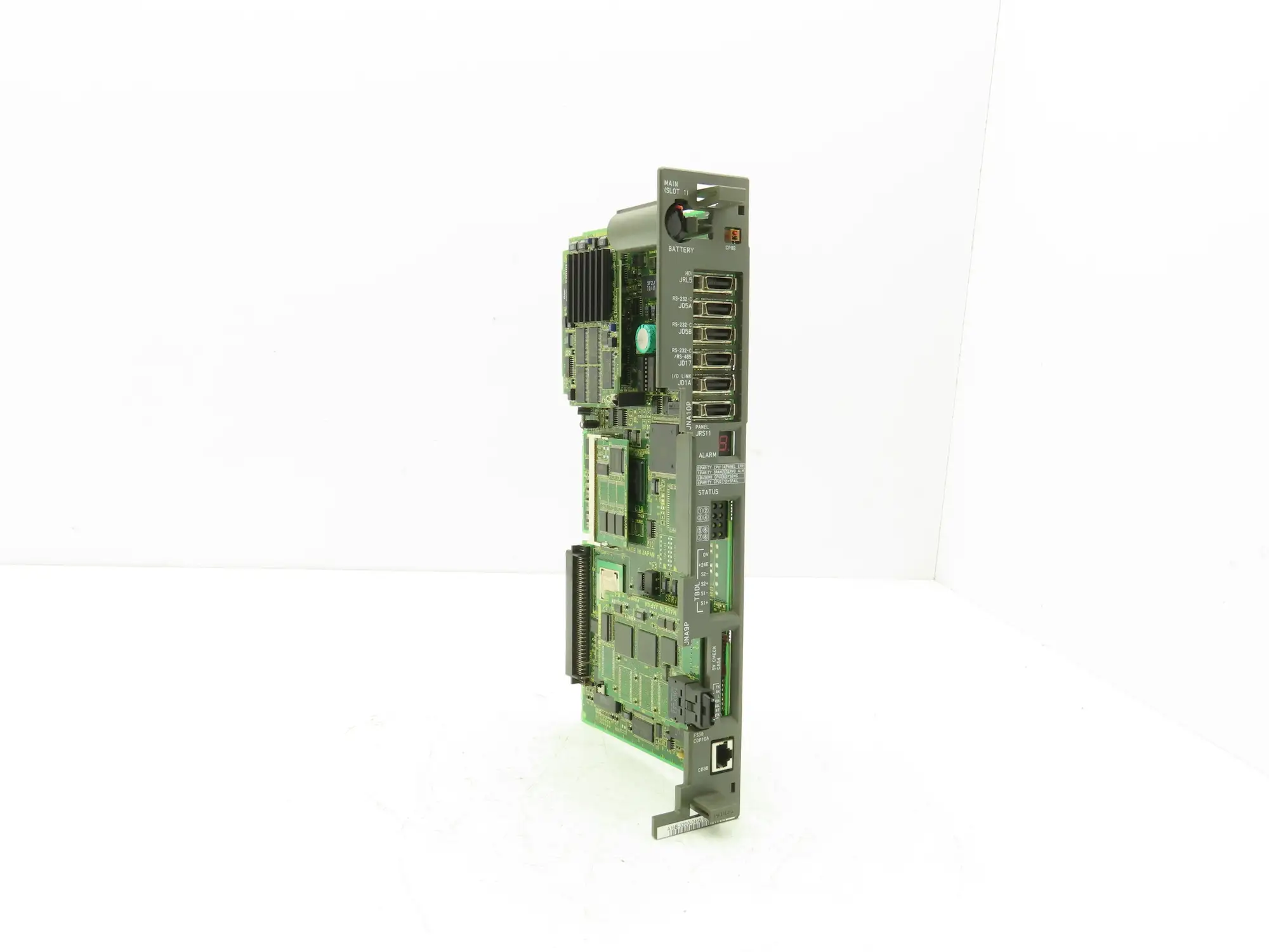 Fanuc A16B-3200-0412/03A Main Board Slot Card With SRAM CPU Servo Cards