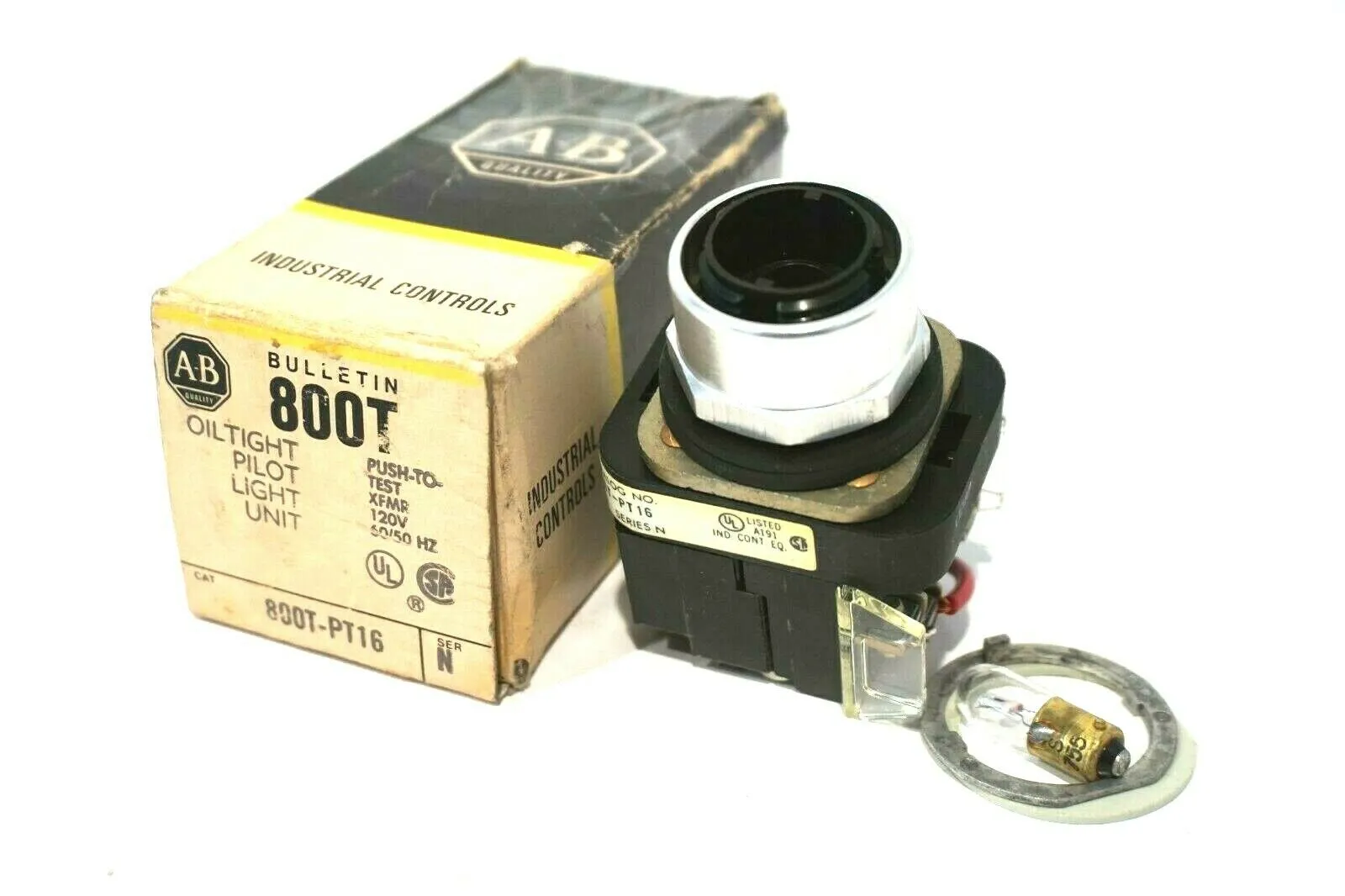 NEW ALLEN BRADLEY 800T-PT16 PILOT LIGHT SER.N 800TPT16