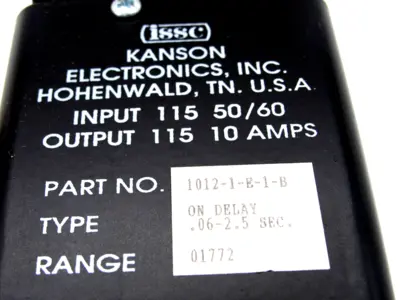 USED 1012-1-E-1-B SOLID STATE TIMER 10121E1B