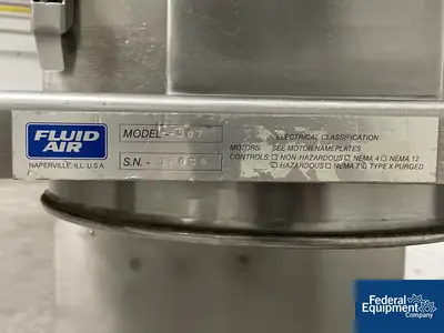 USED Fluid Air Fluid Air Hammer Mill, Model 007, S/S, 10 HP