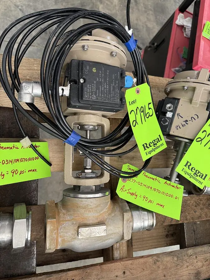 USED SAMSON PNEUMATIC ACTUATED VAVLE